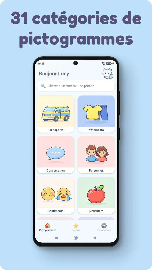 Capture d'écran de l'application Pexy 2